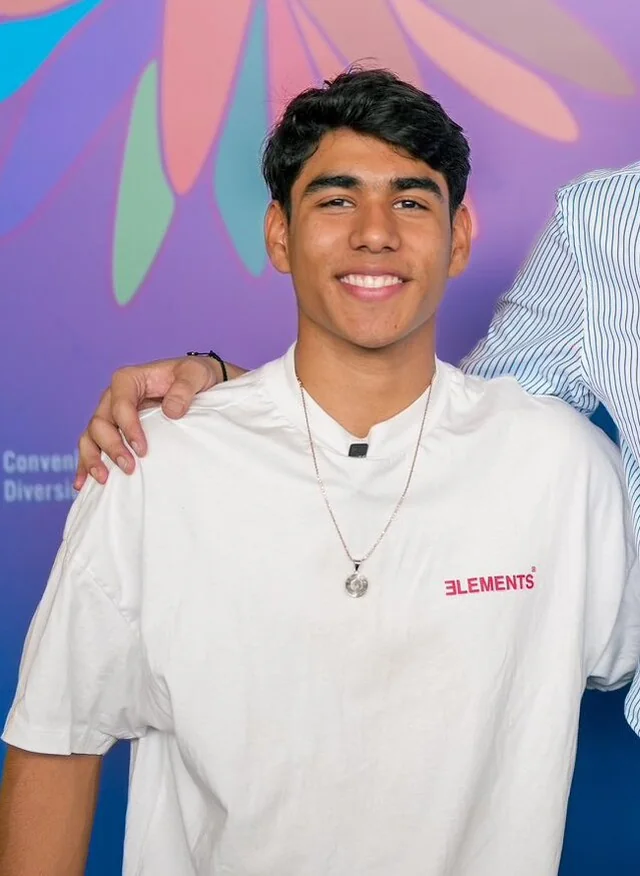 Retrato del gimnasta colombiano Ángel Barajas