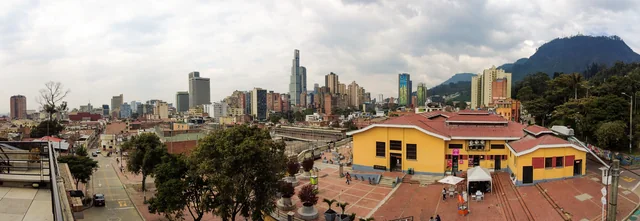 Vista panorámica de la Plaza Distrital de Mercado La Concordia, en Bogotá.